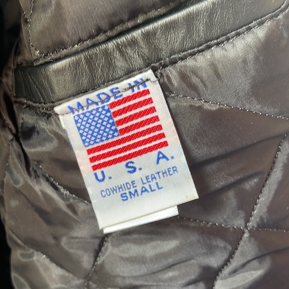 Mens Marine Corps Leather Jacket - Picture 3 of 5